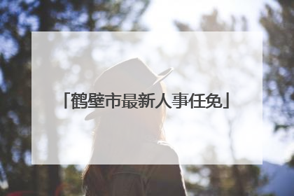 鹤壁市最新人事任免