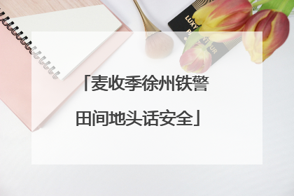麦收季徐州铁警田间地头话安全