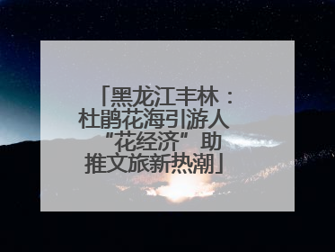 黑龙江丰林：杜鹃花海引游人 “花经济”助推文旅新热潮