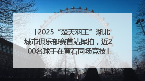 2025“楚天羽王”湖北城市俱乐部赛首站挥拍，近200名球手在黄石同场竞技