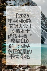 2025年中国网络文明大会丨 安徽本土优质主播“熊猫1108”：做更多正能量的事情 带给大家快乐