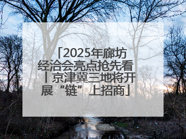 2025年廊坊经洽会亮点抢先看丨京津冀三地将开展“链”上招商