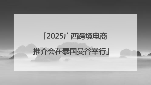 2025广西跨境电商推介会在泰国曼谷举行