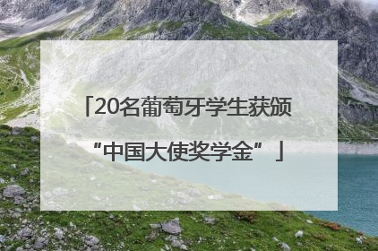 20名葡萄牙学生获颁“中国大使奖学金”