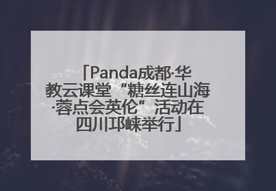 Panda成都·华教云课堂“糖丝连山海·蓉点会英伦”活动在四川邛崃举行